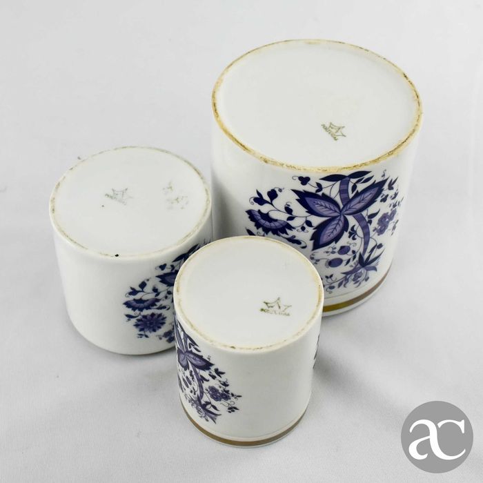 Conjunto de 3 caixas redondas em Porcelana Artibus