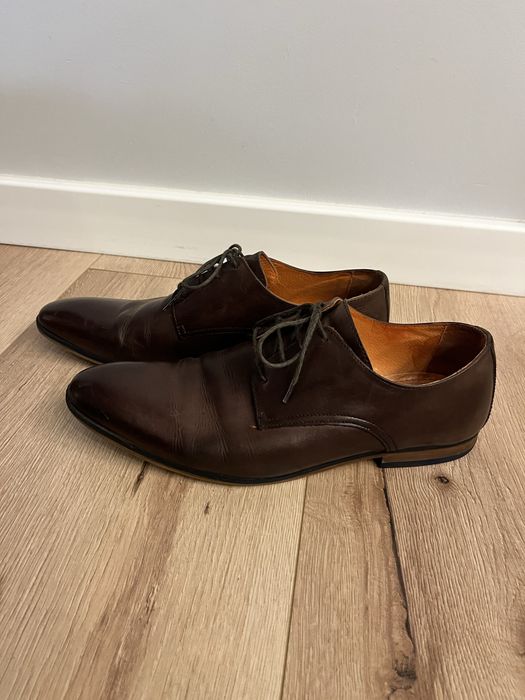 Sprzedam skórzane buty, brugsy, półbuty Kazar roz.42 brązowe
