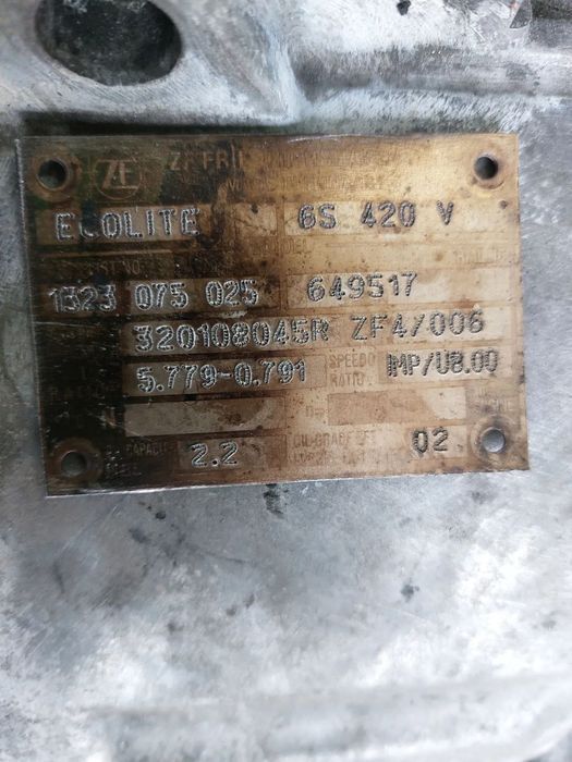 Caixa de 6 velocidades 2.3 dci rwd renault master opel movano nissan