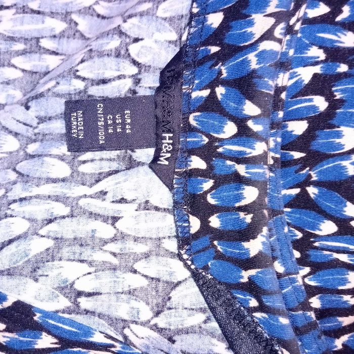 Sukienka kopertowa niebieska H&M 44 46