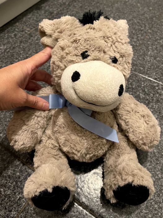 Peluche Burrinho Bege – Muito Fofo e Macio