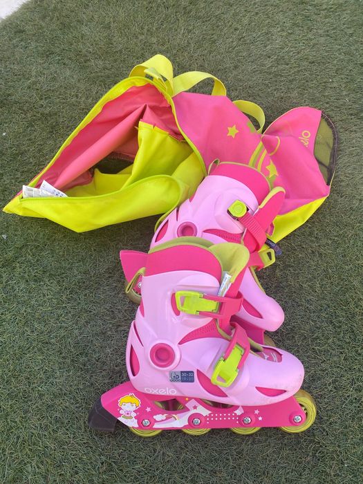patins em linha tamanho 30 ao 32 para menina (em pack)