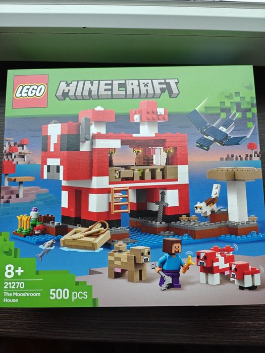 LEGO minecraft 21270 Dom grzybowej krowy, zestaw klocków dla dzieci +8