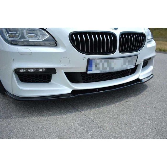 SPLITTER czarny połysk BMW 6 F06 F12 F13 zderzak M-PERFORMANCE 13-15