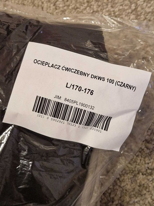 Ocieplacz ćwiczebny WS (kurtka, spodnie) - 100dkws - L (170-176)