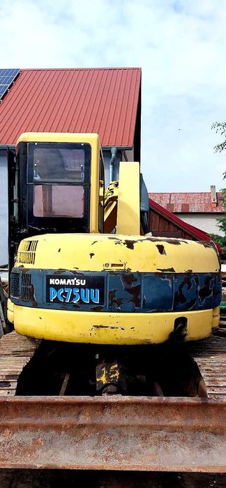 minikiparka Komatsu pc 75uu metalowe gąsienice pompa hydrauliczna