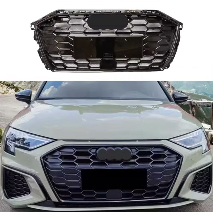 Решітка радіатора Audi A3 S3 8Y 2020-2023 стиль RS3 радар