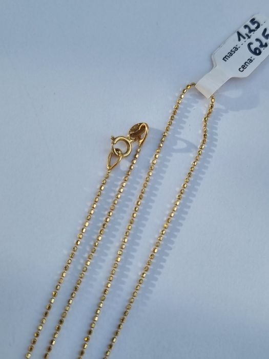złoty łańcuszek   50 cm   nowy   pr.585