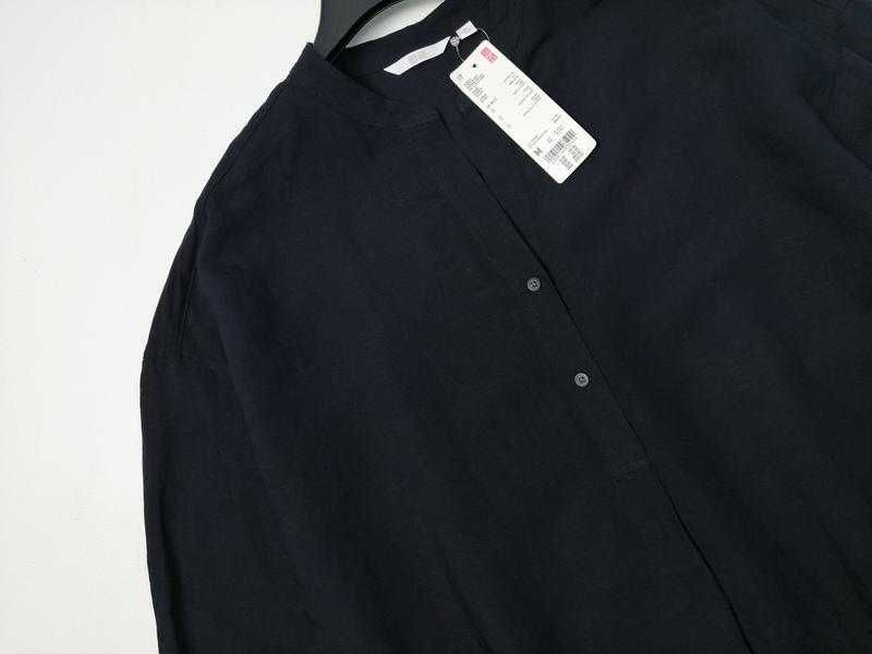 Льняная свободная рубашка Uniqlo