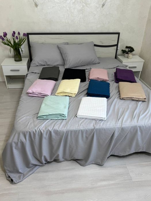 Постільна білизна Страйп Бязь однотонна