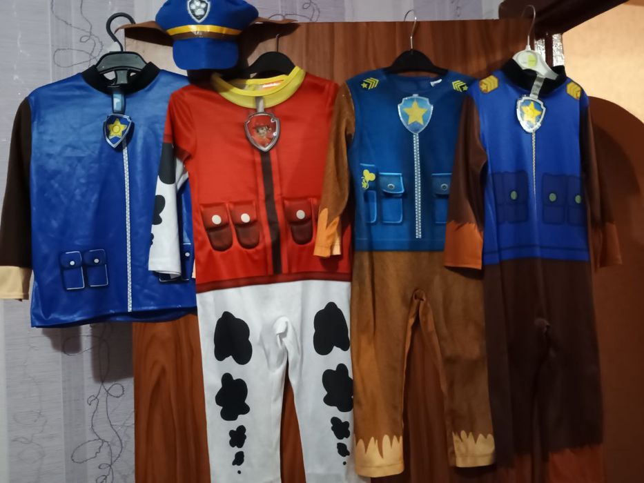 Карнавальний костюм Щенячий патруль на хлопчика і дівчинку.гонщик,скай