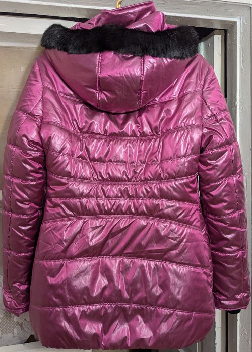 Зимова курточка рожева lusive