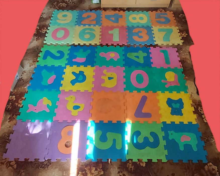 Puzzle piankowe dla dzieci 30szt. Pierwsze cyferki i zwierzątka