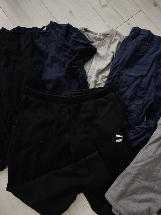 Paka ubrań męskich koszulki spodnie dresy Puma Reserved Primark XL