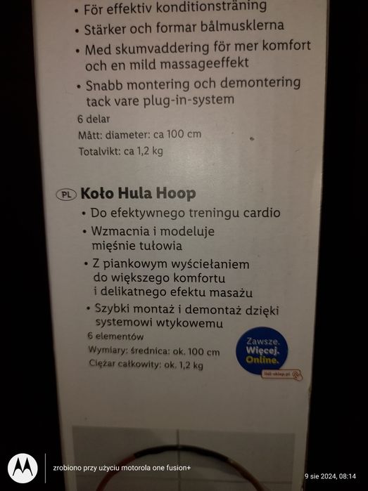 Hula hop składane