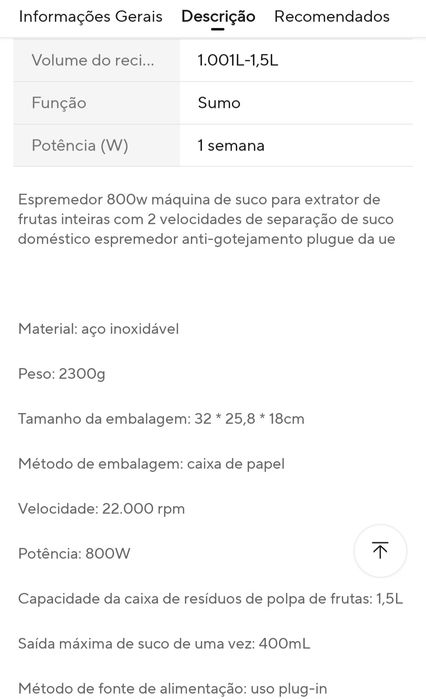 Espremedor 800w , máquina de suco para extrator de frutas inteiras com
