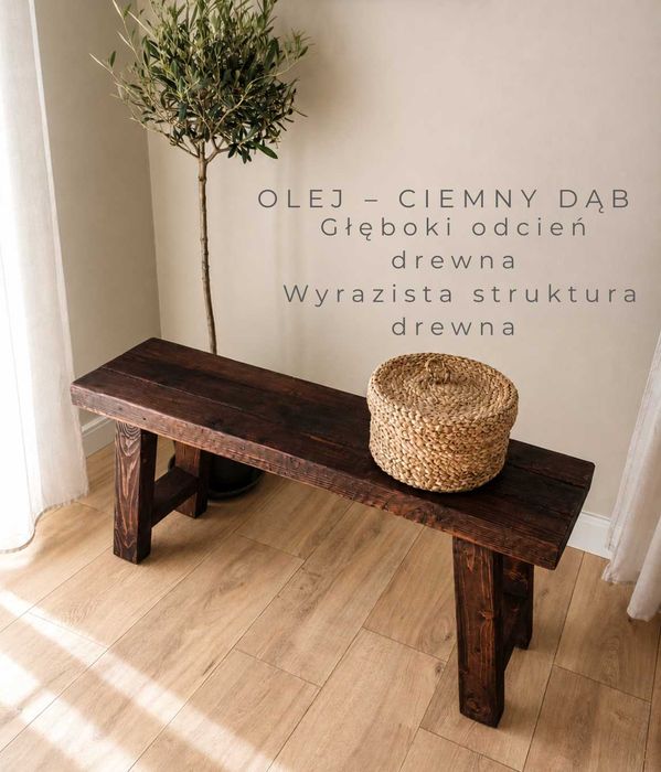 Ławka z odzyskanego drewna