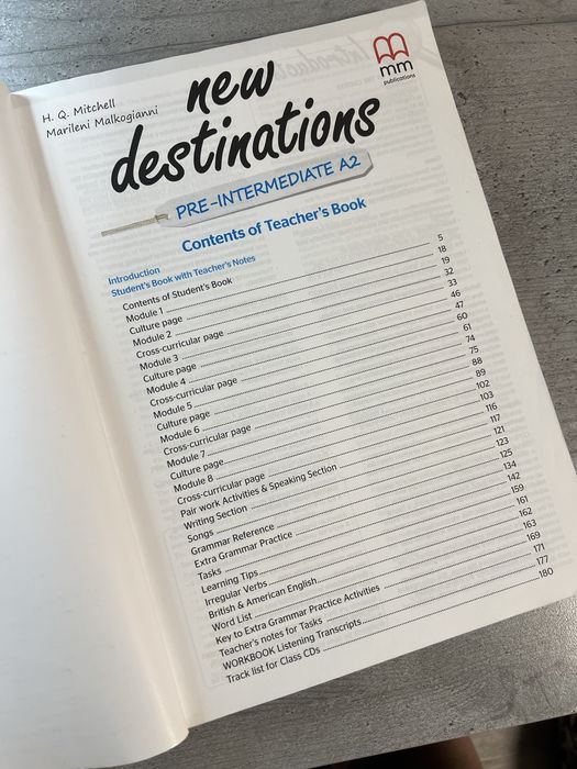 Книга new destinations  PRE-INTERMEDIATE A2 відповіді