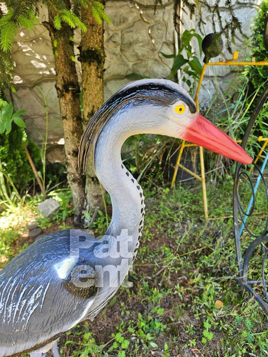 Figurka dekoracja czapla 70 cm wysoka ozdoba dom ogród taras