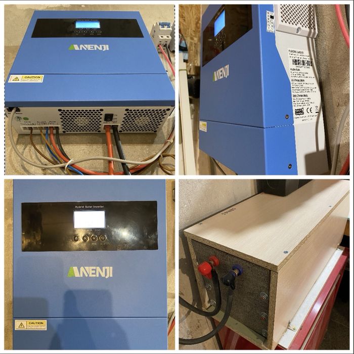 Комплект гибридный инвертор ANENJI 4.2 кВт 24 V + аккумулятор 8 кВт