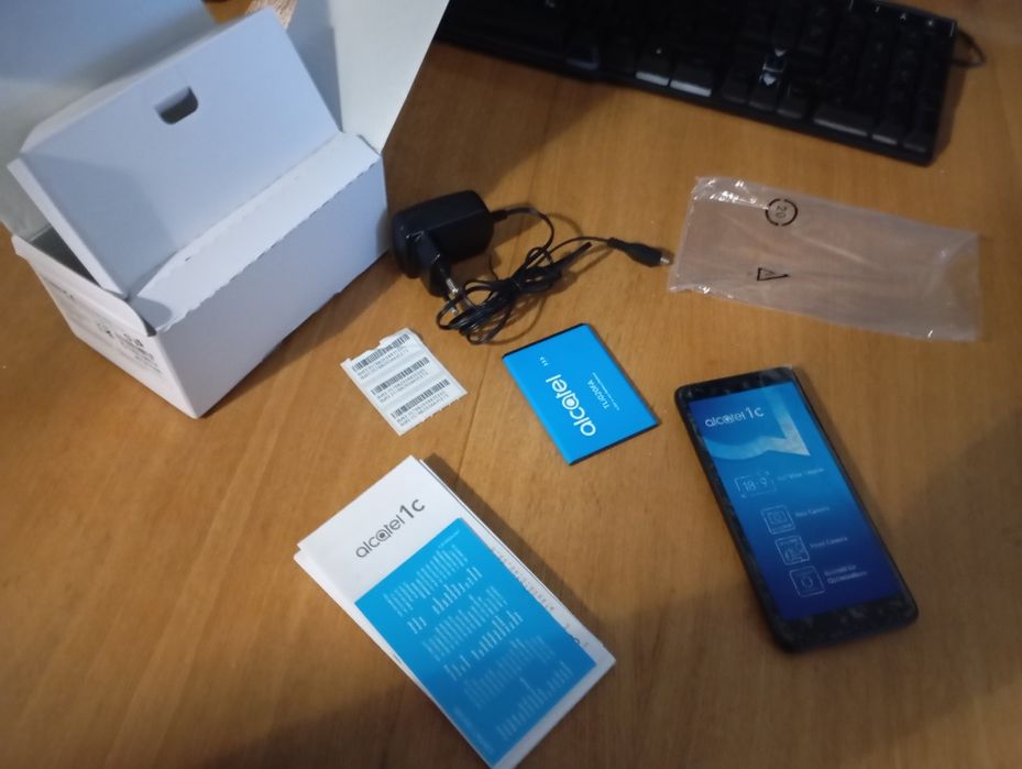 Alcatel 1C Nowy pełen zestaw Gratis nowe szkło hartowane!