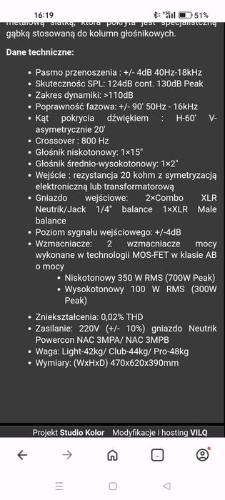 Kolumny Soundman  SLS  F3