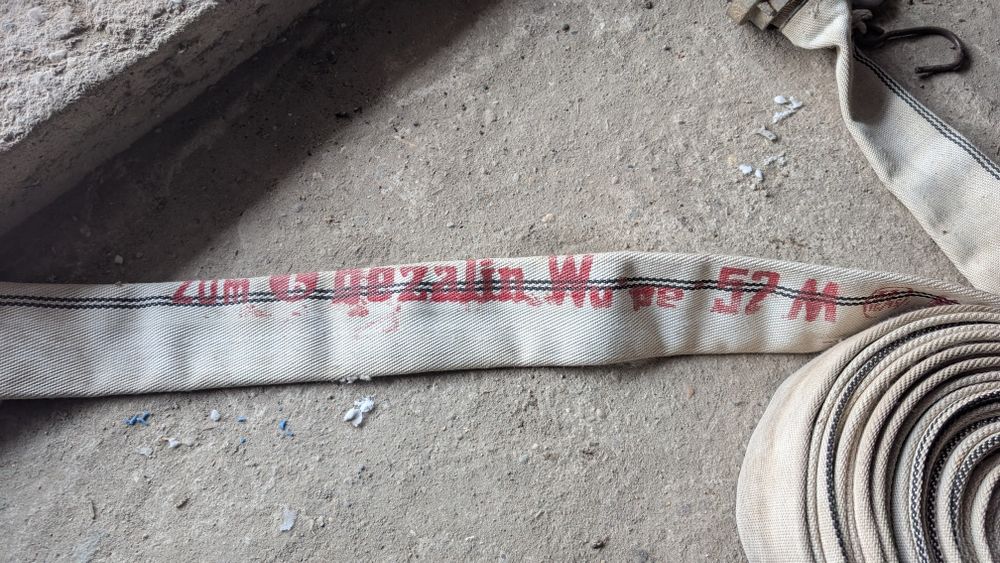 Pompa wałowa do wody / szamba + węże strażackie, silnik 1,1 kW 380 V