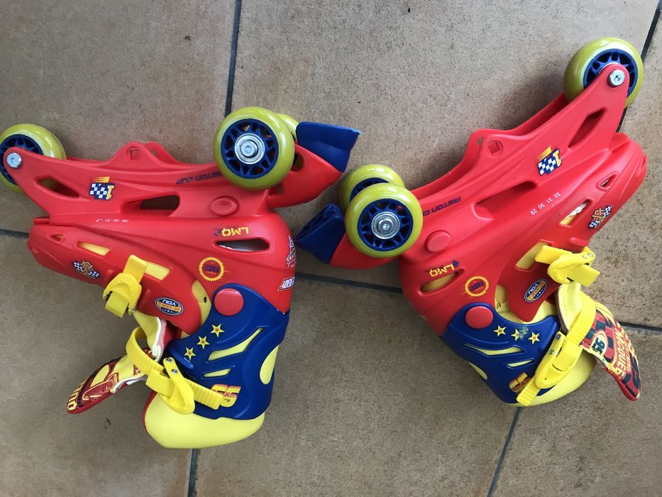 Patins usados de criança