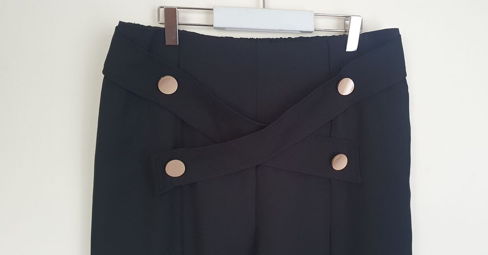 Spodnie damskie czarne eleganckie rozm. XL