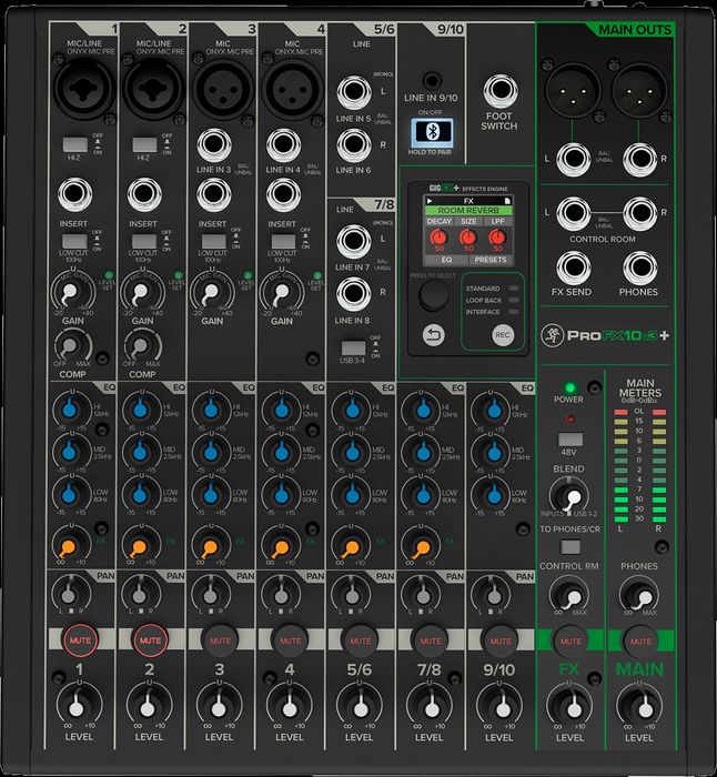Mesa Mackie Profx10v3+ (NOVO) USB Bluetooth