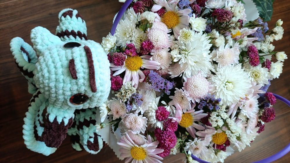 Іграшка дракон амігурумі 28.5 см