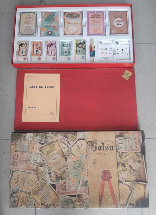 Jogo de Tabuleiro antigo "Jogo da Bolsa"