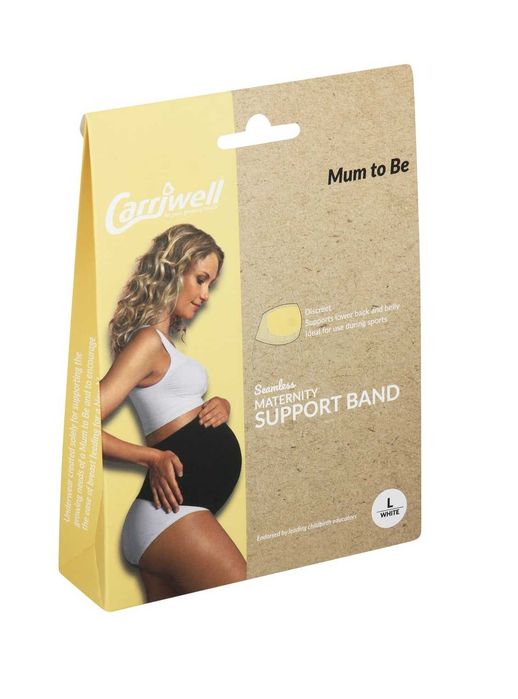 Carriwell Support Band L White Pas Bezszwowy Ciążowy Biały  *NOWE*