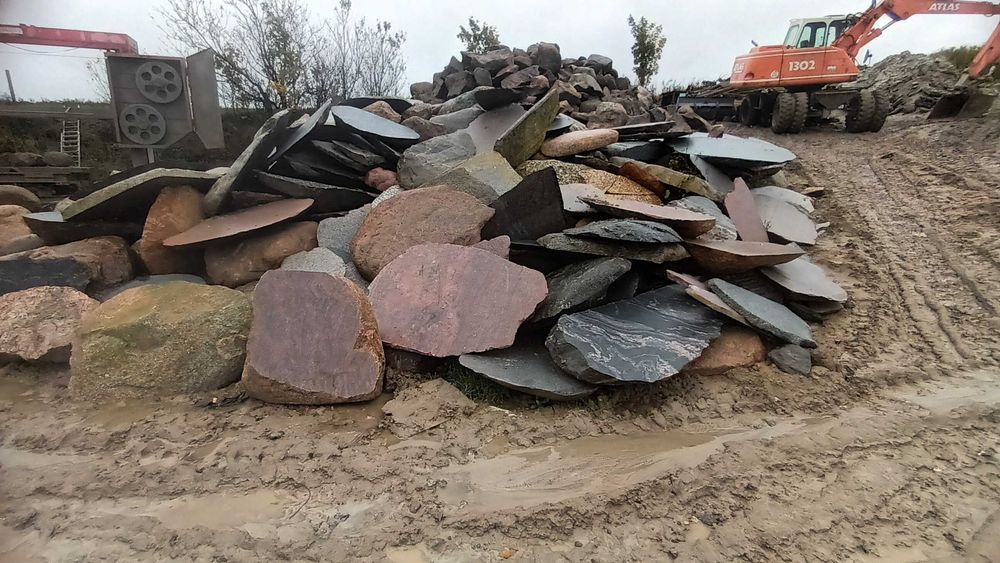 Kamień polny duże "piętki"