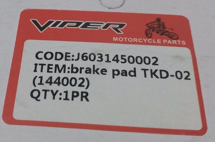 Гальмівні колодки TKD-02 144002