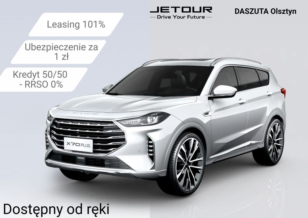 Jetour X70 Plus 1.5 T-GDI 156KM, Automat, Odbiór Marzec 2026!