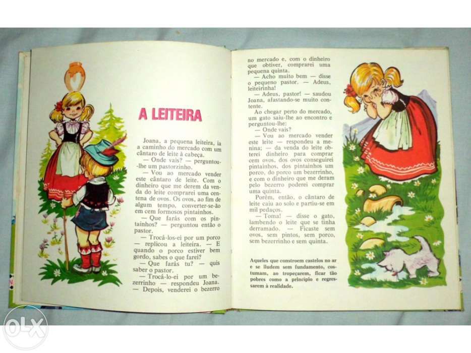 Livro infantil de fábulas