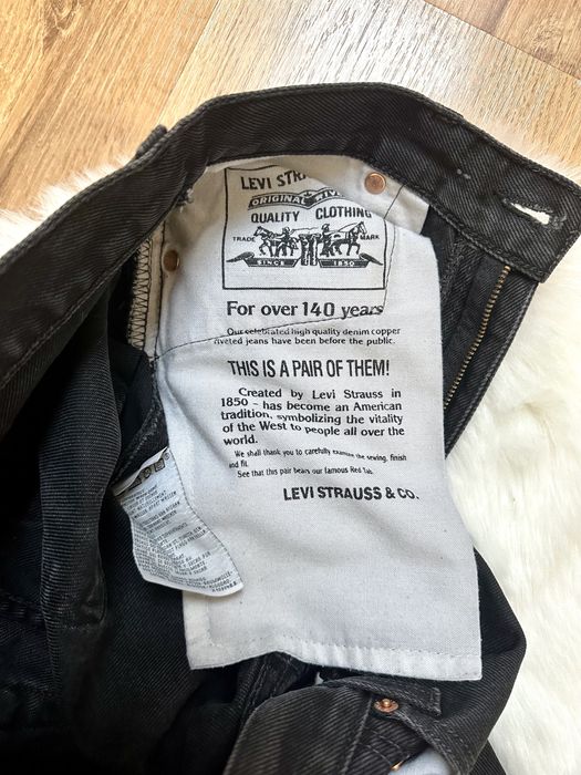Spodnie dżinsowe jeansowe czarne 34 Levis vintage bawełna