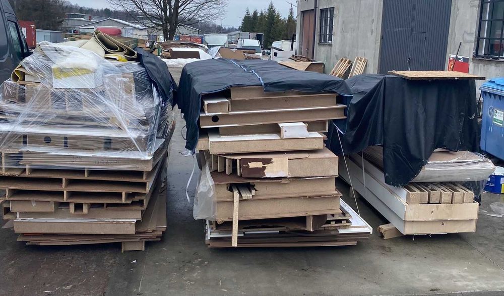 Płyta mdf, wiórowa, sklejka - odpad z demontażu