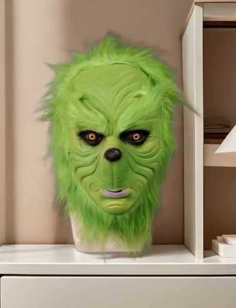 Маска карнавальна Грінча Різдво Новий Рік 2025