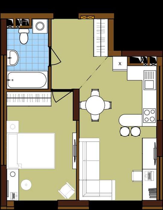 1-кімнатна квартира. Подільський ЖК «Варшавський 3» , Перепоступка.