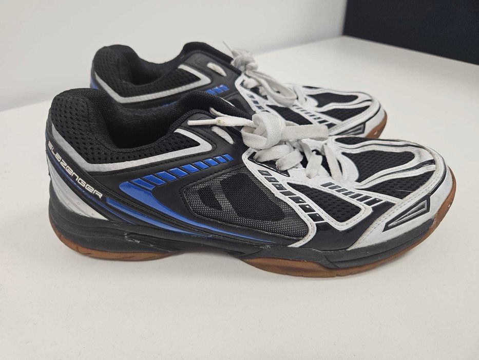 Tenis Slazenger Indoor Pretos/ Azuis tamanho 42,5