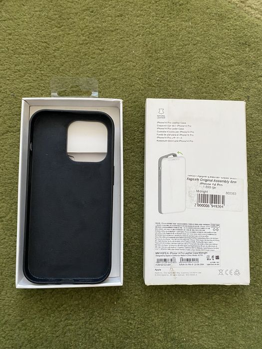 Чехол 14 Pro кожа
