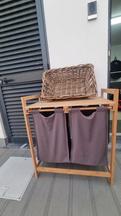 Organizador de casa de banho em bambu