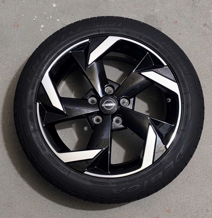 koła oryginalne alufelgi Nissan 17" 403006PD1B ET35 czujniki śruby