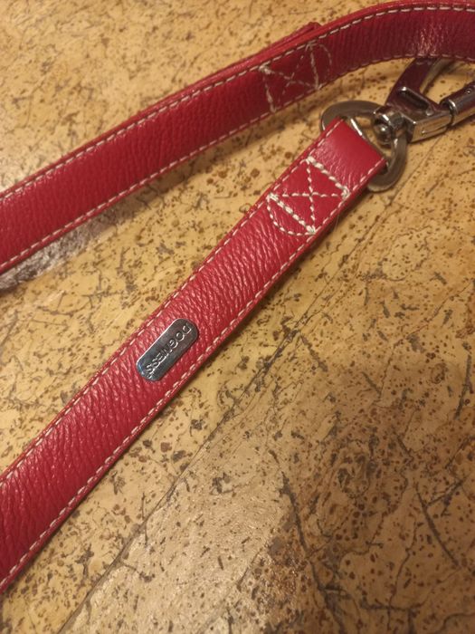 Nowa skórzana  smycz DOGNESS 120 cm