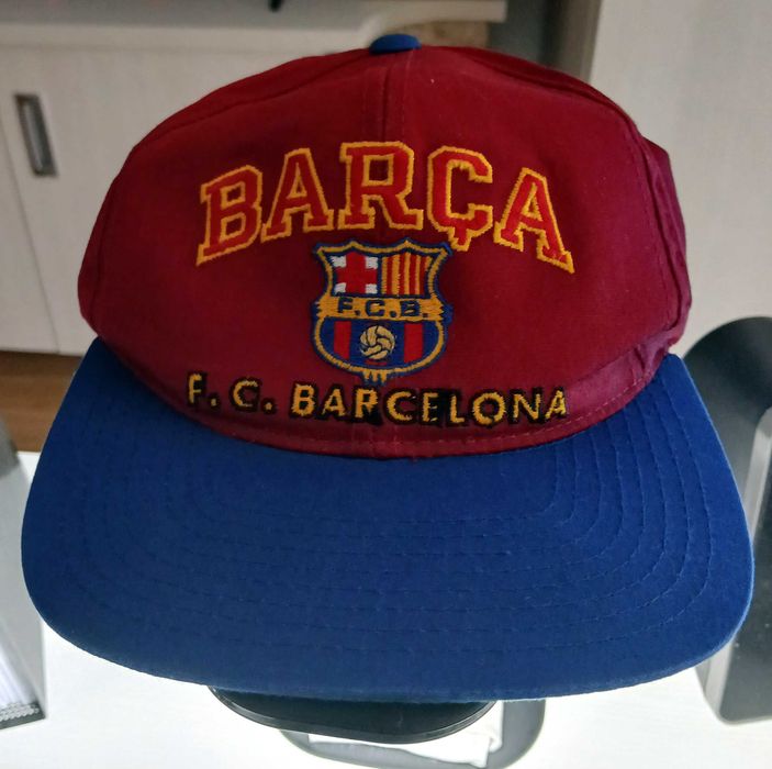 Boné snapback vintage do F.C. Barcelona