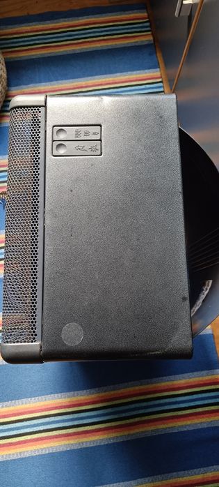 Aquecedor a gás a funcionar