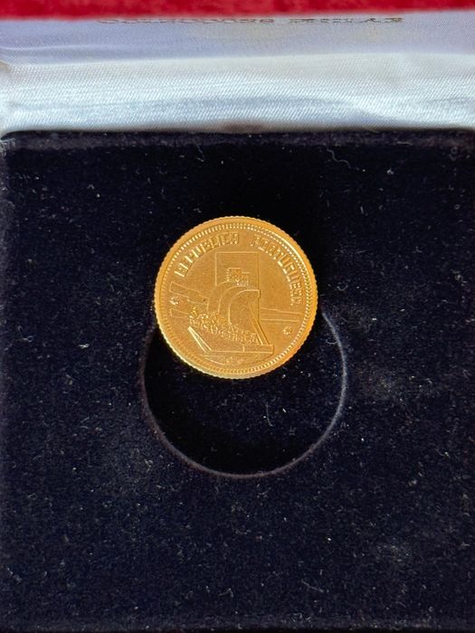 Moeda de ouro 1 euro ano 1996