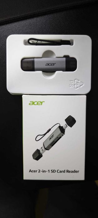 Leitor SD/microSD Acer USB-C Alta Velocidade 5Gbps | Novo